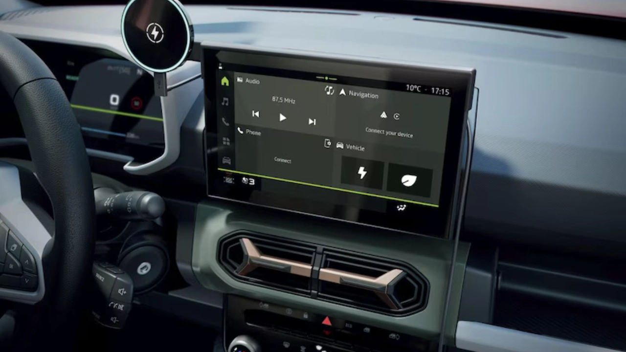 Dacia Spring 2026 Interieur Dashboard met 10-inch Touchscreen