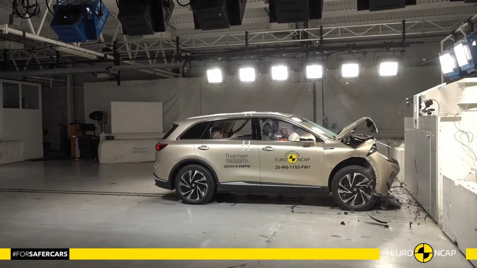 Euro NCAP-crash- en veiligheidstests van de MG MGS6 EV 2025