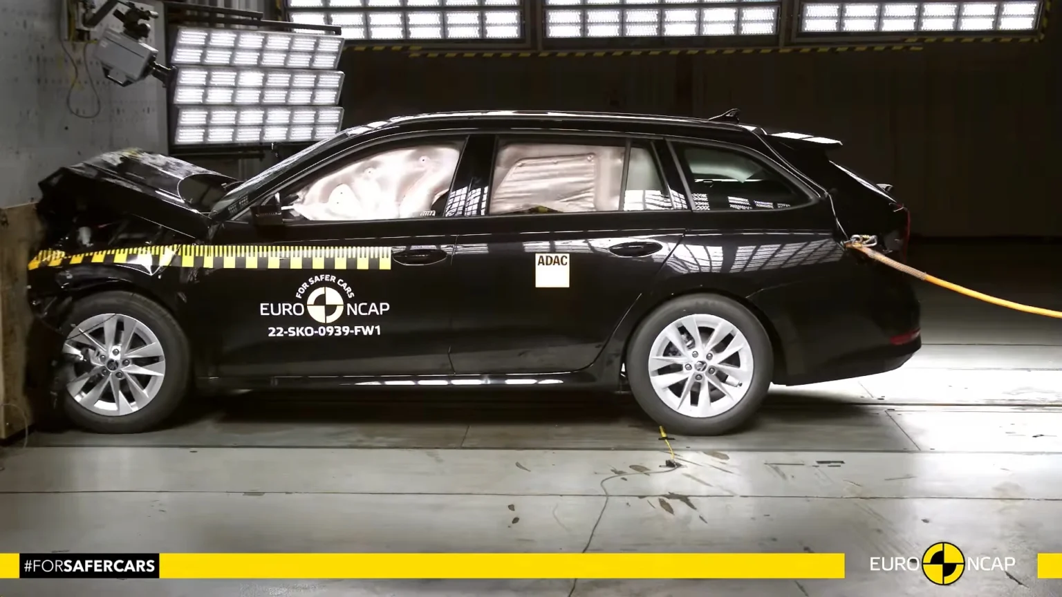 Euro NCAP-crash- en veiligheidstests van de Škoda Octavia 2025