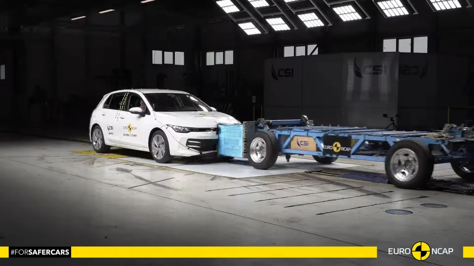 Euro NCAP-crash- en veiligheidstests van de VW Golf 2025