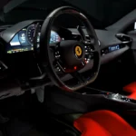 Ferrari SC40 Cockpit Aanzicht - Carbon-Kevlar Stuurwiel