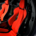 Ferrari SC40 Volledig Interieur - Rood Jacquard en Carbon-Kevlar
