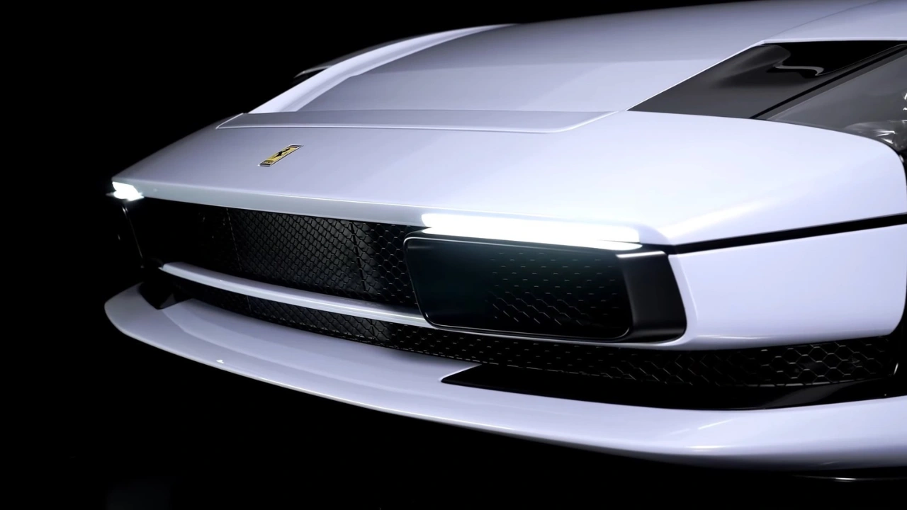 Ferrari SC40 Voor Grille Detail met Springend Paard Badge