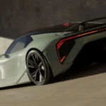 Lexus Sport Concept Achterzijde Kwart Detail Toont Geavanceerde Aerodynamica