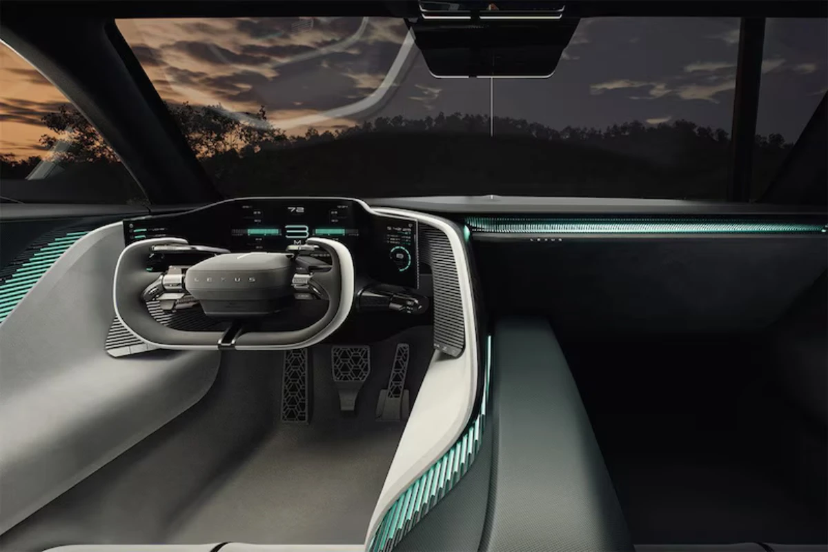 Lexus Sport Concept Complete Interieur Groothoek met Performance Details