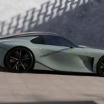 Lexus Sport Concept Dynamisch Zijaanzicht met Bewegingsachtergrond