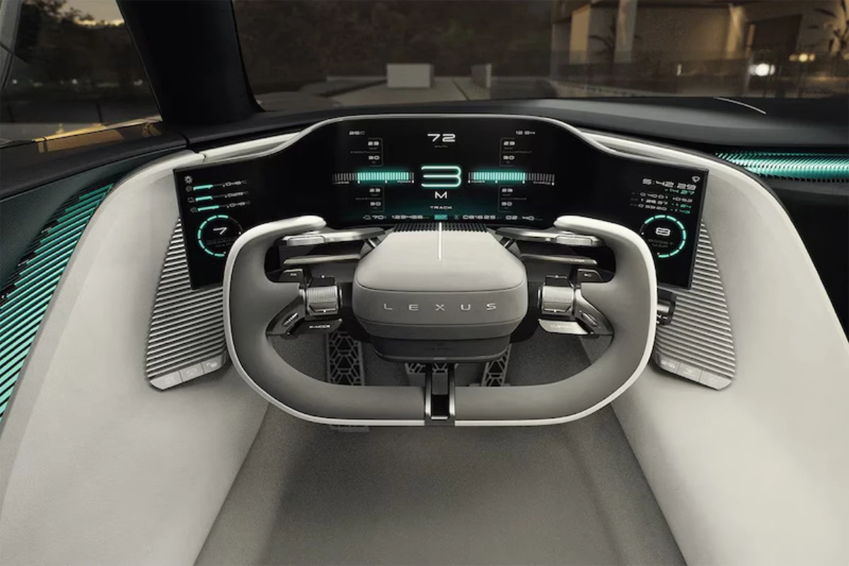 Lexus Sport Concept Interieur Cockpit met Racegespireerd Jukstuurwiel