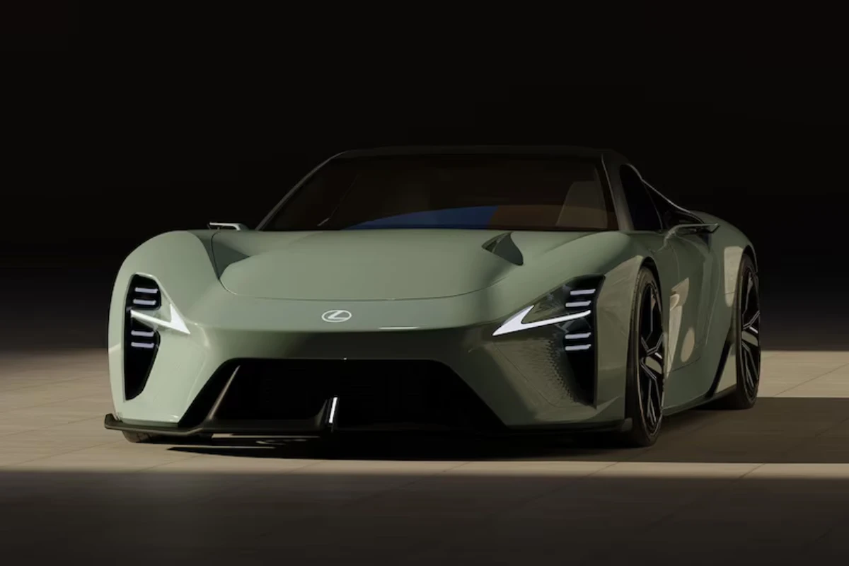 Lexus Sport Concept Vooraanzicht Drie-Kwart Onthult Futuristisch Designtaal