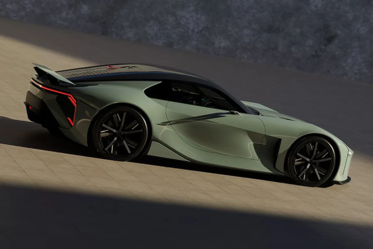 Lexus Sport Concept Zijaanzicht Benadrukt Laagliggende Aerodynamische Proporties