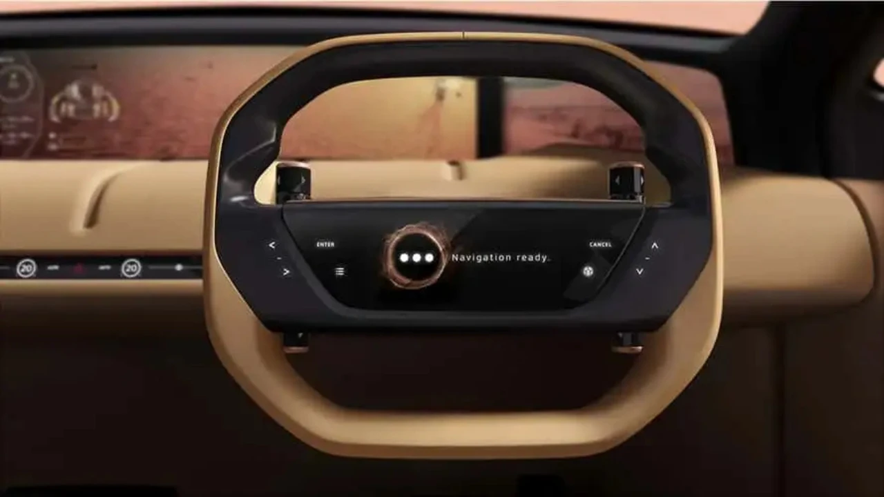 Mitsubishi Elevance Concept Zeshoekig Stuurwiel met Geïntegreerd LCD Display