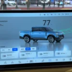 Nissan Frontier Pro PHEV 14,6-inch touchscreen
