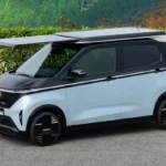 Nissan Sakura met Ao-Solar Extender Paneel Volledig Uitgeschoven