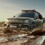 Smart #5 Trotsseert Modderig Off-Road Terrein met Imperiaal Uitrusting