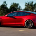 Tesla Model S 2025 Zijprofiel