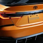 Toyota Camry GT-S Concept Achterkofferbak Detail met CAMRY en GT-S Badging