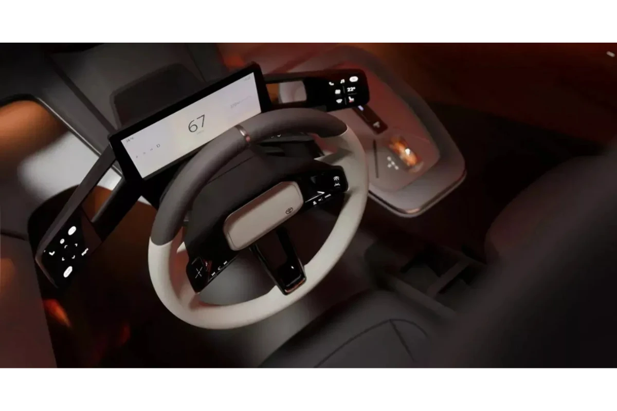 Toyota Corolla Concept 2025 Bovenaanzicht Cockpit en Stuurconfiguratie