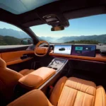 Xpeng G9 Standard Range Premium Interieur met Oranje Leren Thema