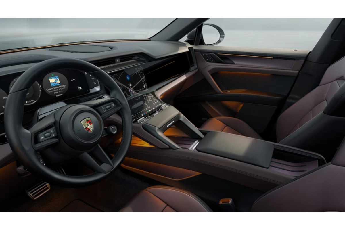 2026 Porsche Cayenne Electric Compleet Interieur vanuit Bestuurdersperspectief