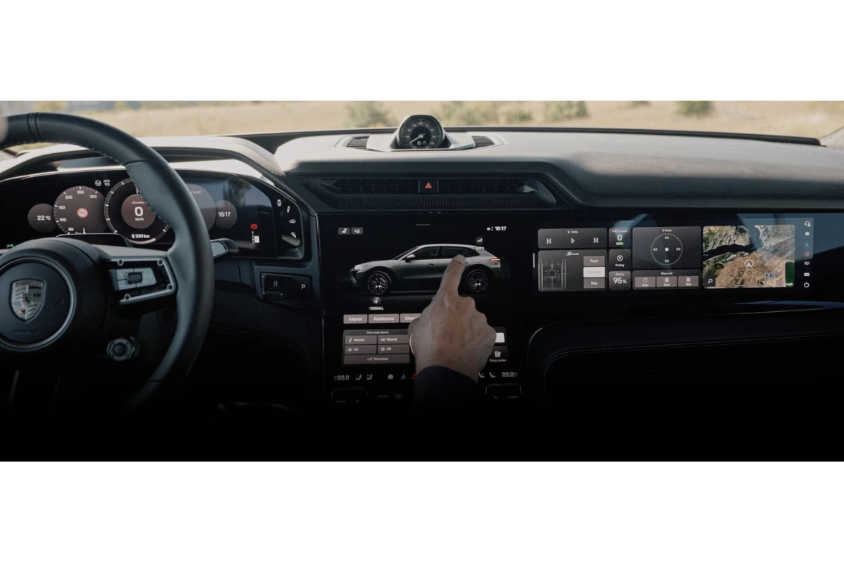 2026 Porsche Cayenne Electric Interactief Touchscreen met 3D Voertuig Display