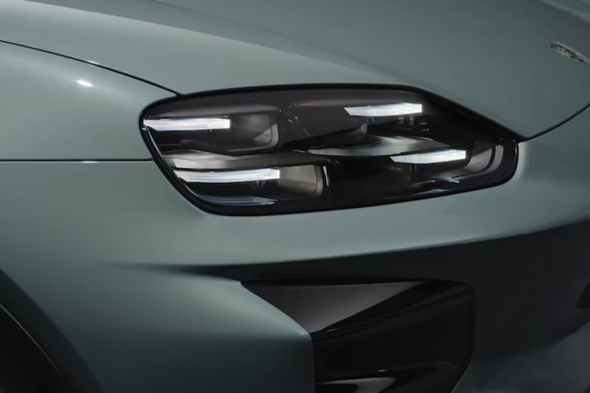 2026 Porsche Cayenne Electric Matrix LED Koplamp Technologie Close-up