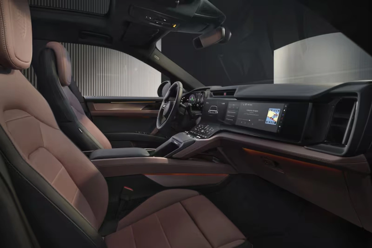 2026 Porsche Cayenne Electric Passagiers Interieur met Geanimeerde Sfeerverlichting