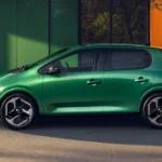 2026 Renault Twingo E-Tech Electric Groen Compleet Zijaanzicht