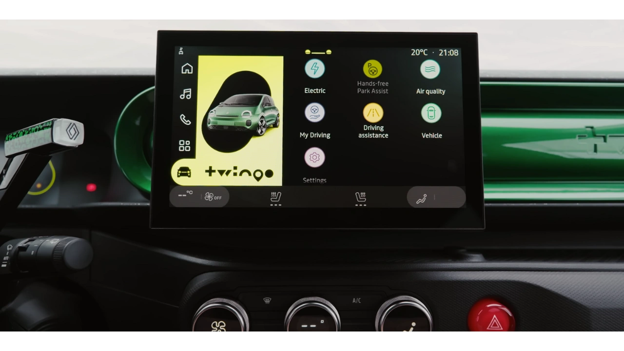 2026 Renault Twingo E-Tech Electric Infotainment Scherm Interface