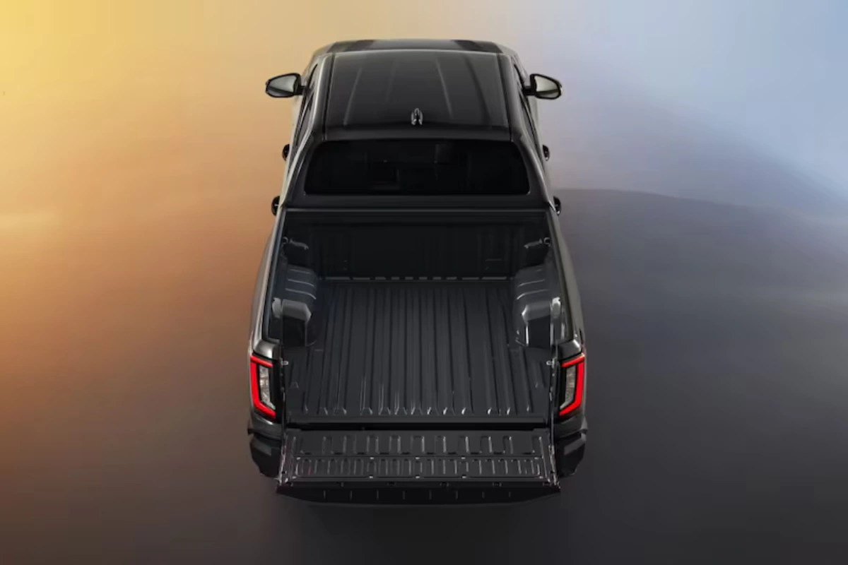 2026 Toyota Hilux BEV Open Laadbak Bovenaanzicht met Capaciteit