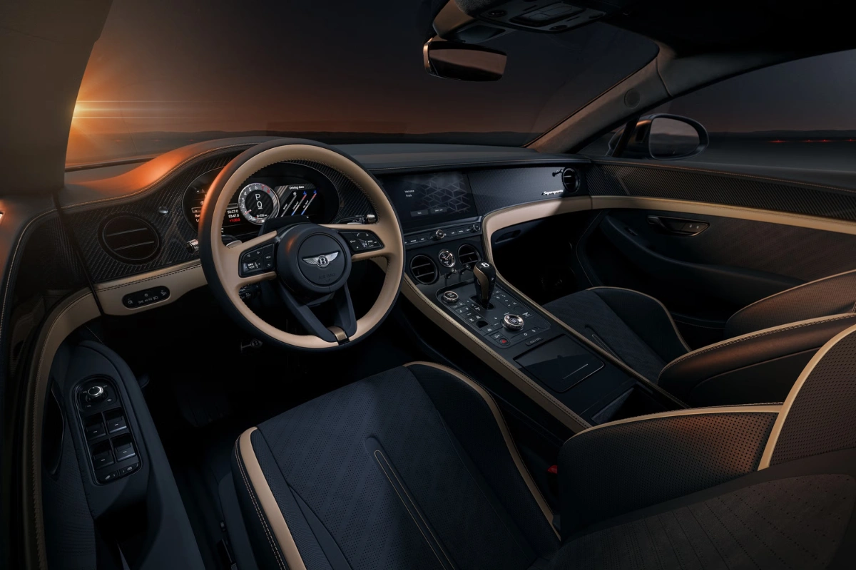 2027 Bentley Continental GT Supersports Complete Interieur Cabine met Carbon Fiber en Dinamica