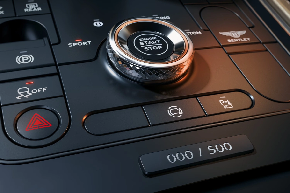 2027 Bentley Continental GT Supersports Individueel Nummer Plaquette 000/500