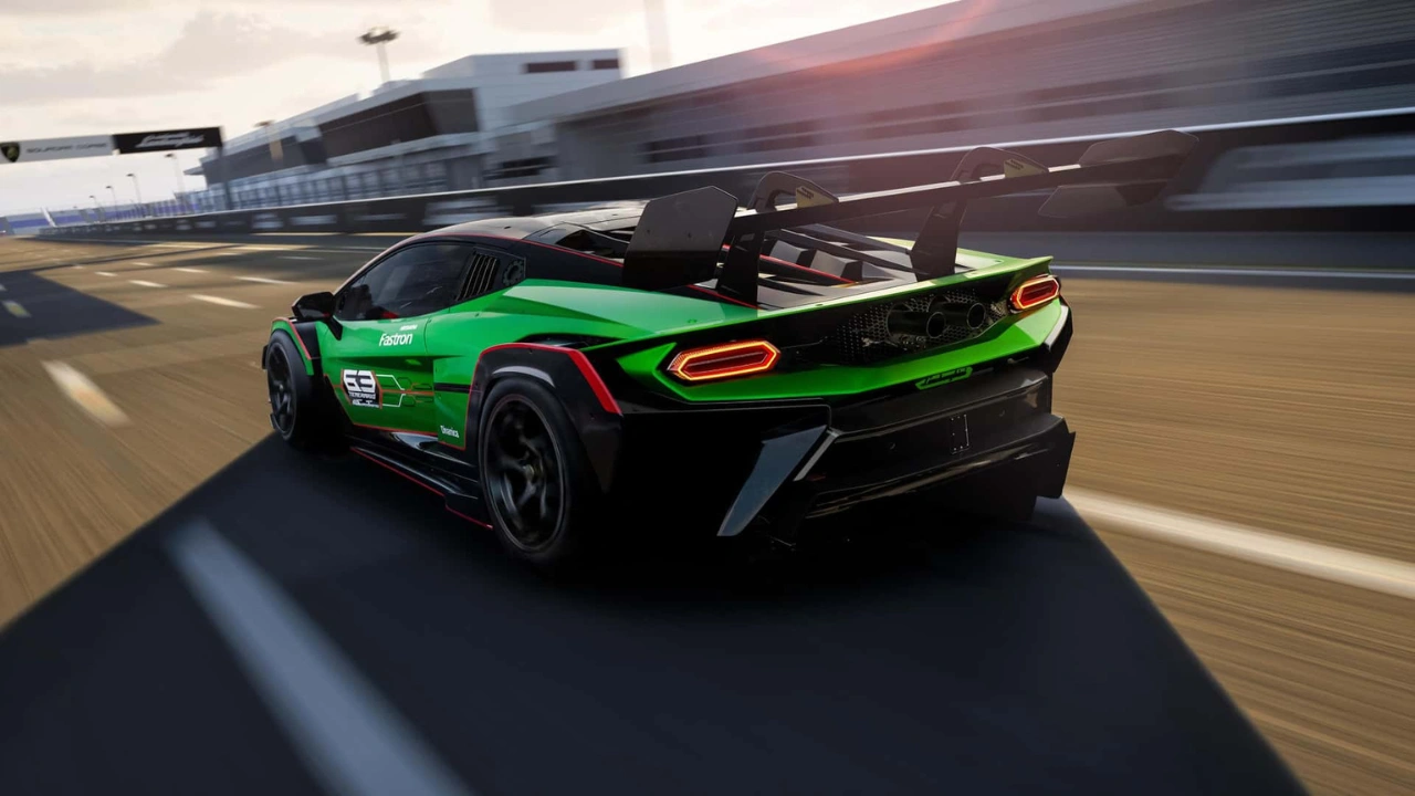 2027 Lamborghini Temerario Super Trofeo Driekwart Achter Racing