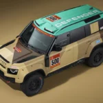 Defender Dakar D7X-R Luchtfoto Toont Competitie Livery Design