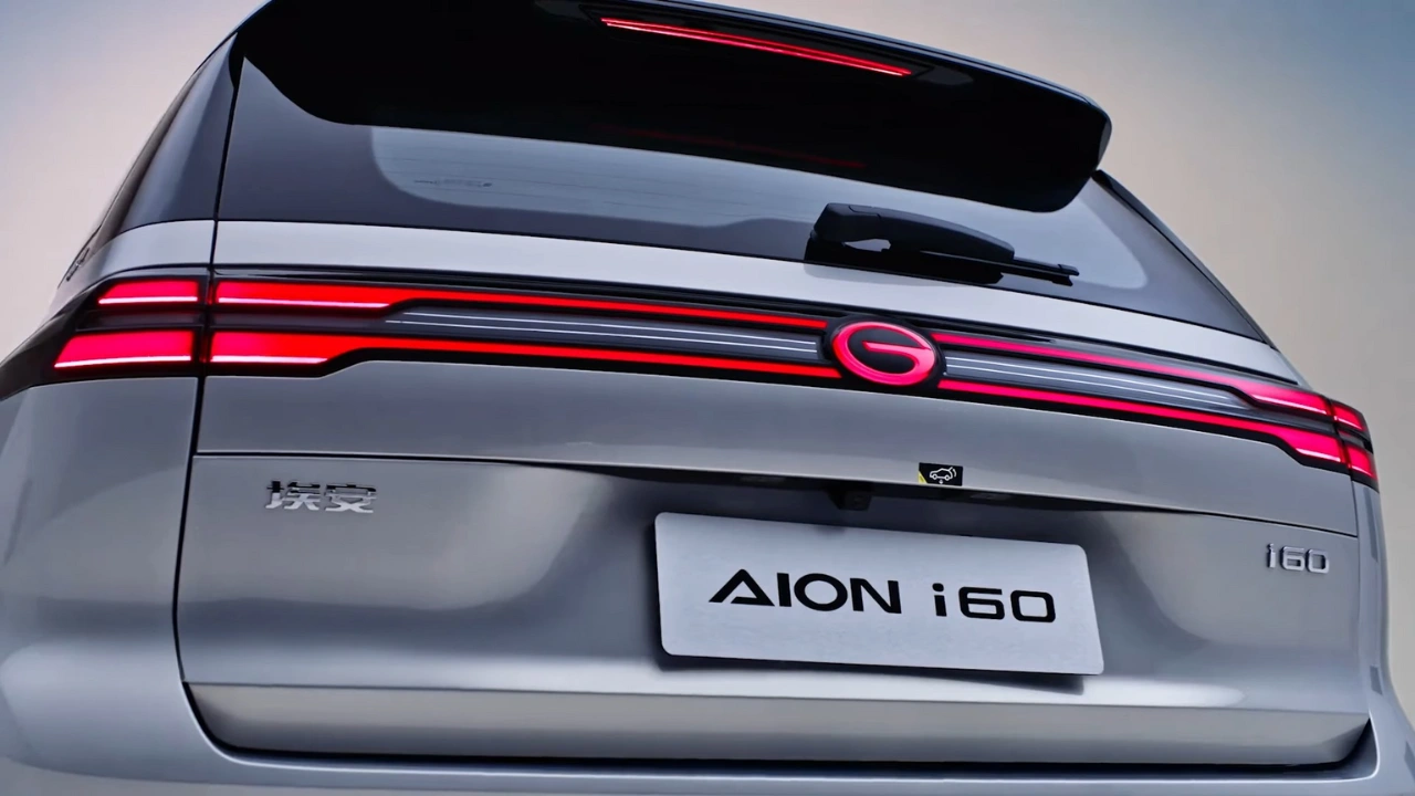 GAC Aion i60 Achterlicht Technologie - Dubbellaags LED-Strip Ontwerp