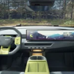 Kia EV5 Weekender Interieur Dashboard met Panoramisch Display