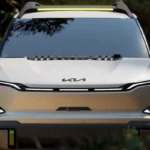 Kia EV5 Weekender Vooraanzicht met Digital Tiger Face Ontwerp
