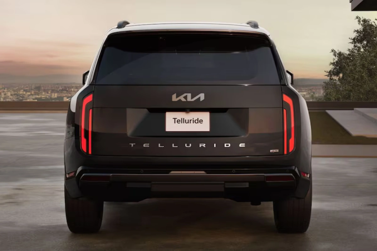 Kia Telluride 2027 Direct Achteraanzicht met Verticale LED-Achterlichten