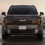 Kia Telluride 2027 Direct Vooraanzicht met Grille-Ontwerp over Volle Breedte