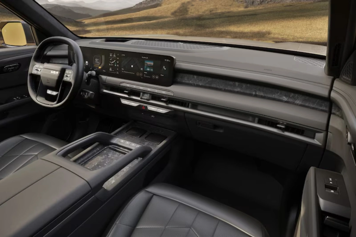 Kia Telluride 2027 Interieur Dashboard met Dubbele 12,3-Inch Displays