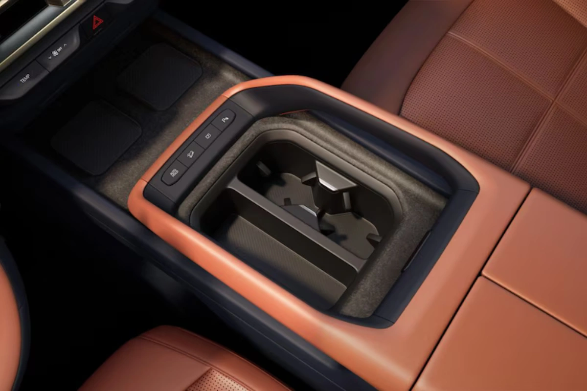 Kia Telluride 2027 Middenconsole Opbergvak Detail