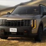 Kia Telluride 2027 X-Pro Grille en Verlichting Detail Vooraanzicht