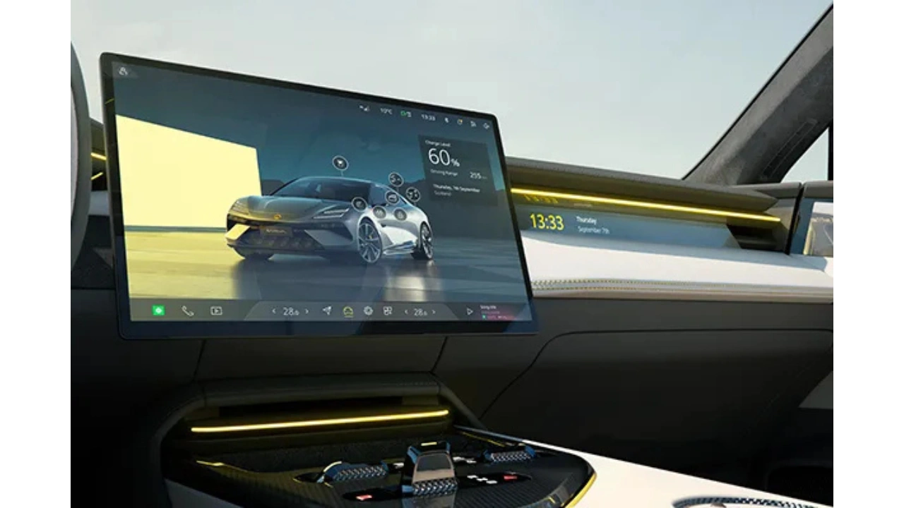 Lotus Emeya Geavanceerd Infotainment - Centraal Touchscreen en Connectiviteit