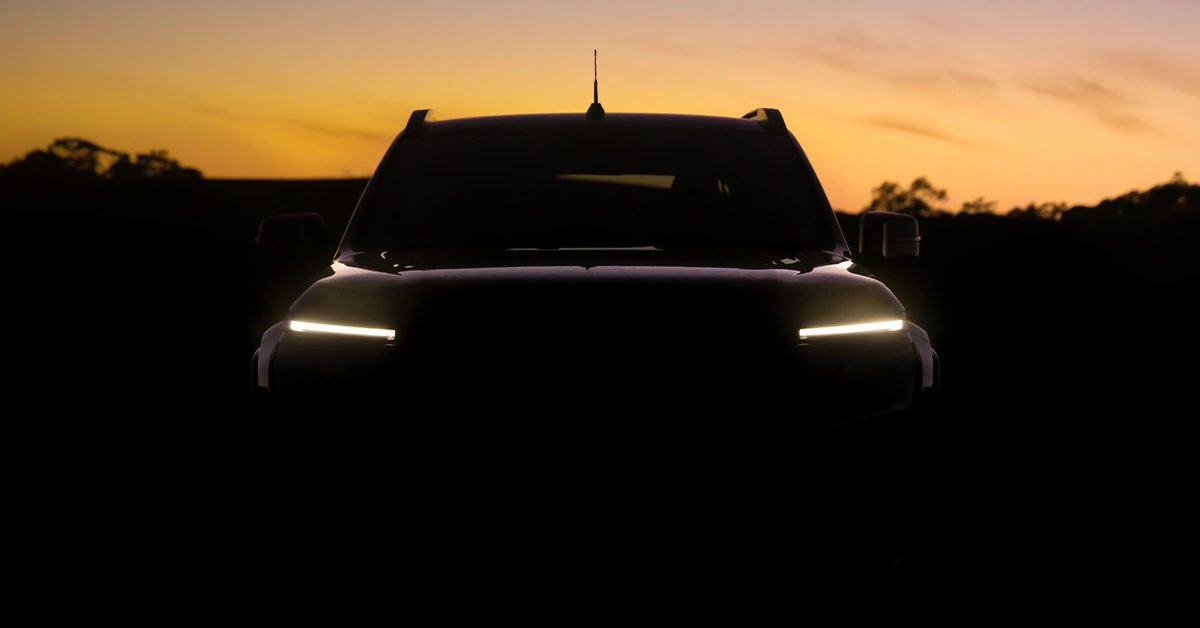 Nieuwe 2026 Nissan Navara Teaser-afbeelding