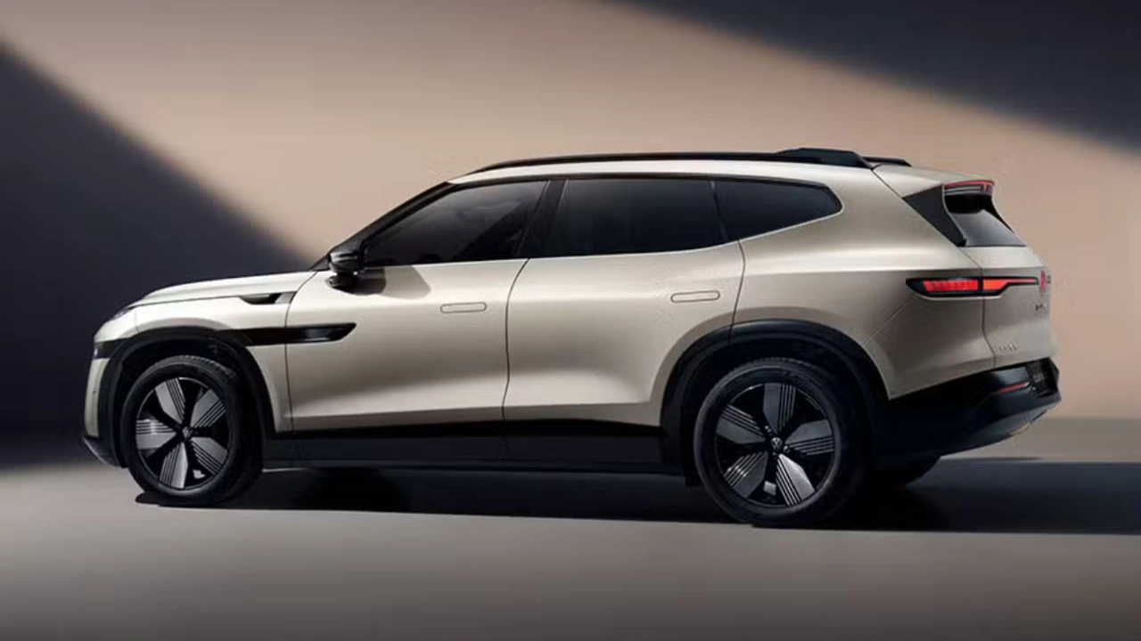 VW ID UNYX 08 Zijprofiel met 5-Meter Afmetingen