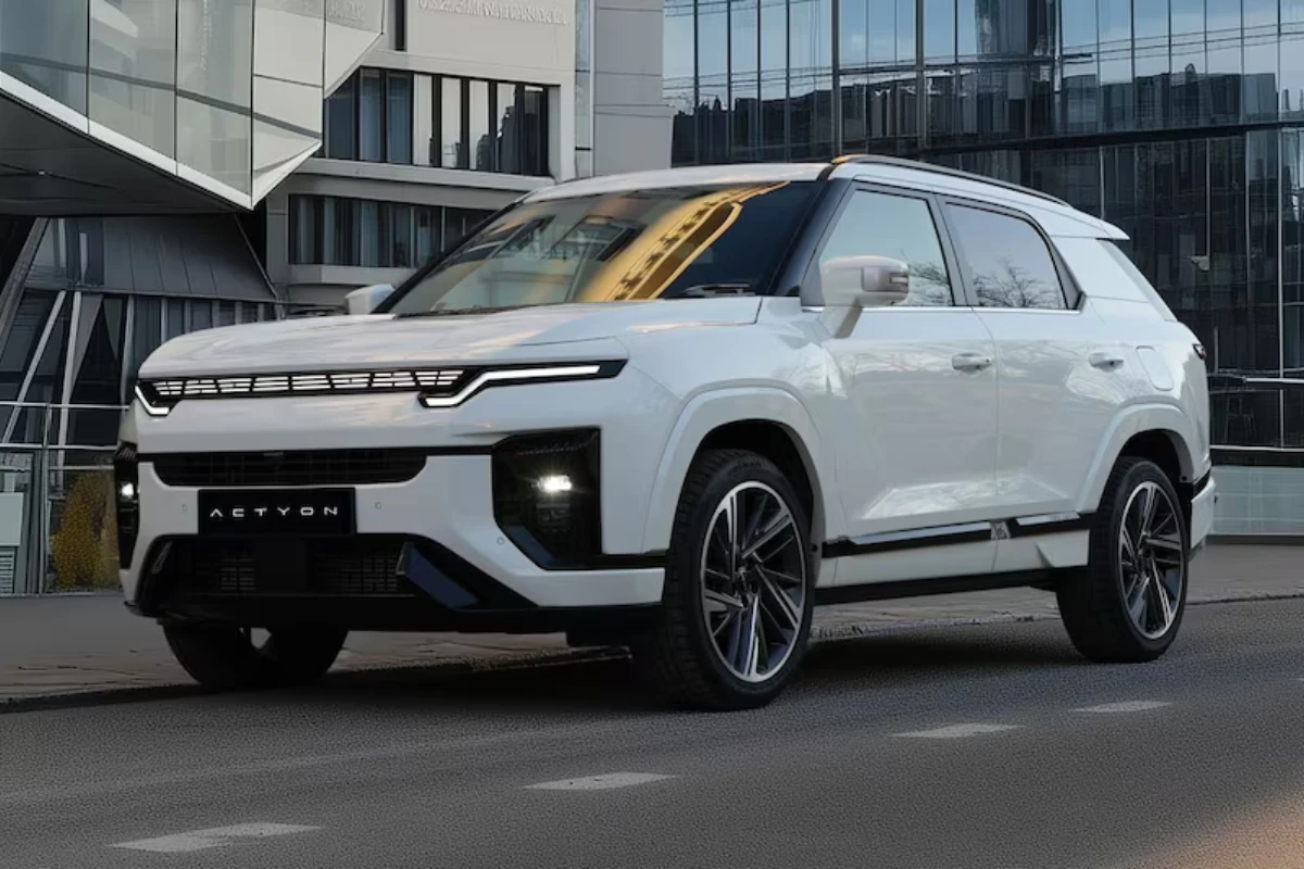 2026 KGM Actyon Hybrid Voorkant met Koreaanse Vlag-Geïnspireerde Grille