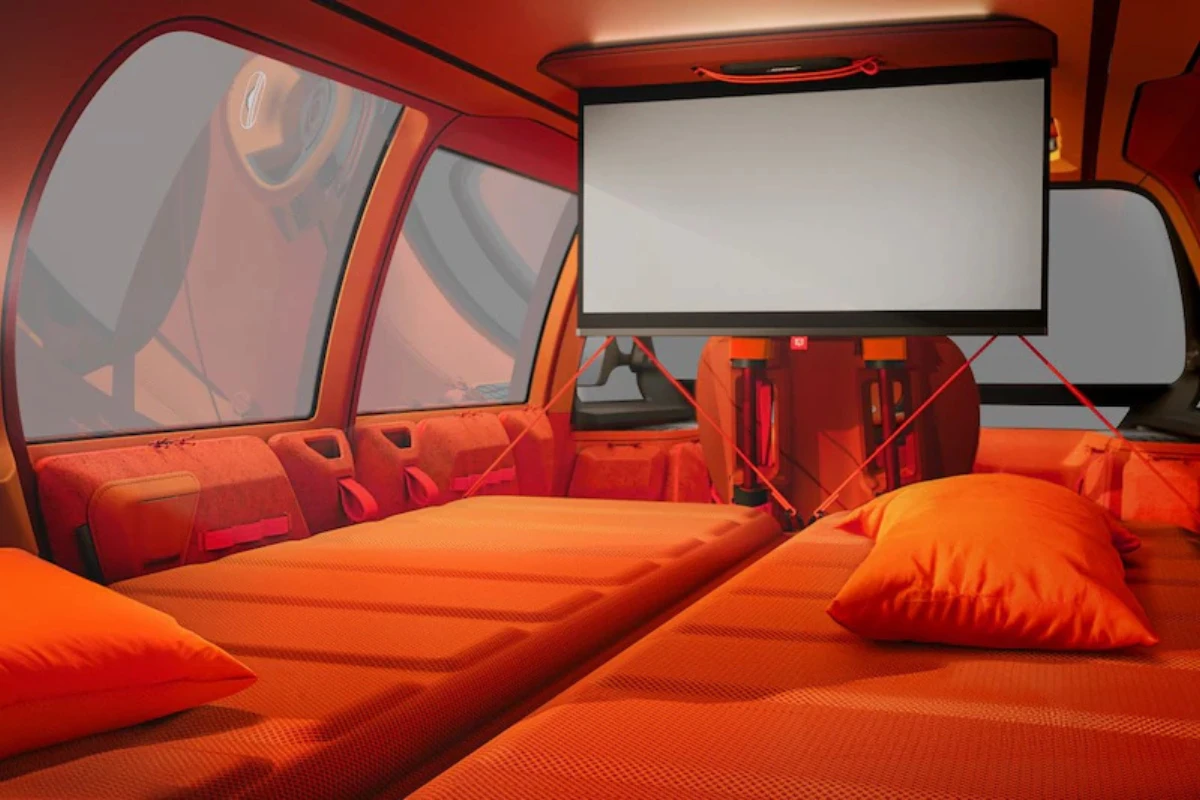 Citroën Elo Concept Bioscoop-Modus Met Projectiescherm Entertainment Systeem