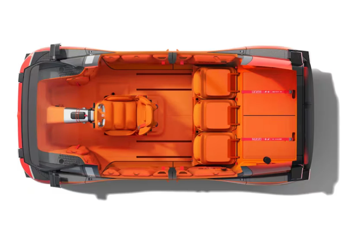 Citroën Elo Concept Bovenaanzicht Standaard Vier-Zits Interieurindeling