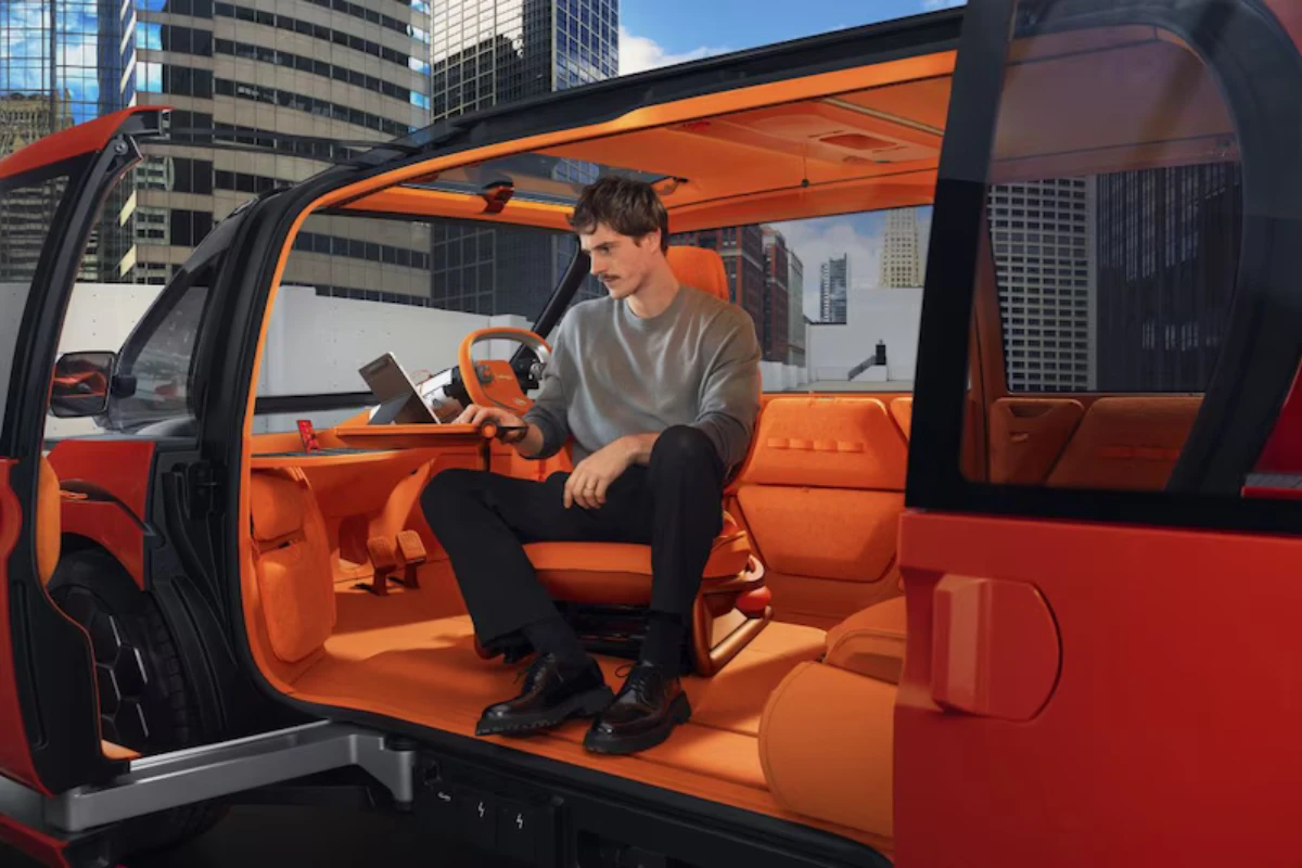 Citroën Elo Concept Work-Modus Met Draaiende Stoel Stedelijke Kantoor Configuratie