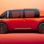 Citroën Elo Elektrisch Concept Zijaanzicht Met Oranje Exterieur