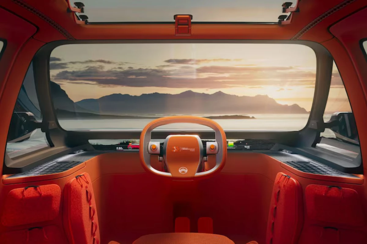 Citroën Elo Interieur Centrale Stuurpositie Met Panoramisch Voorruit Zicht