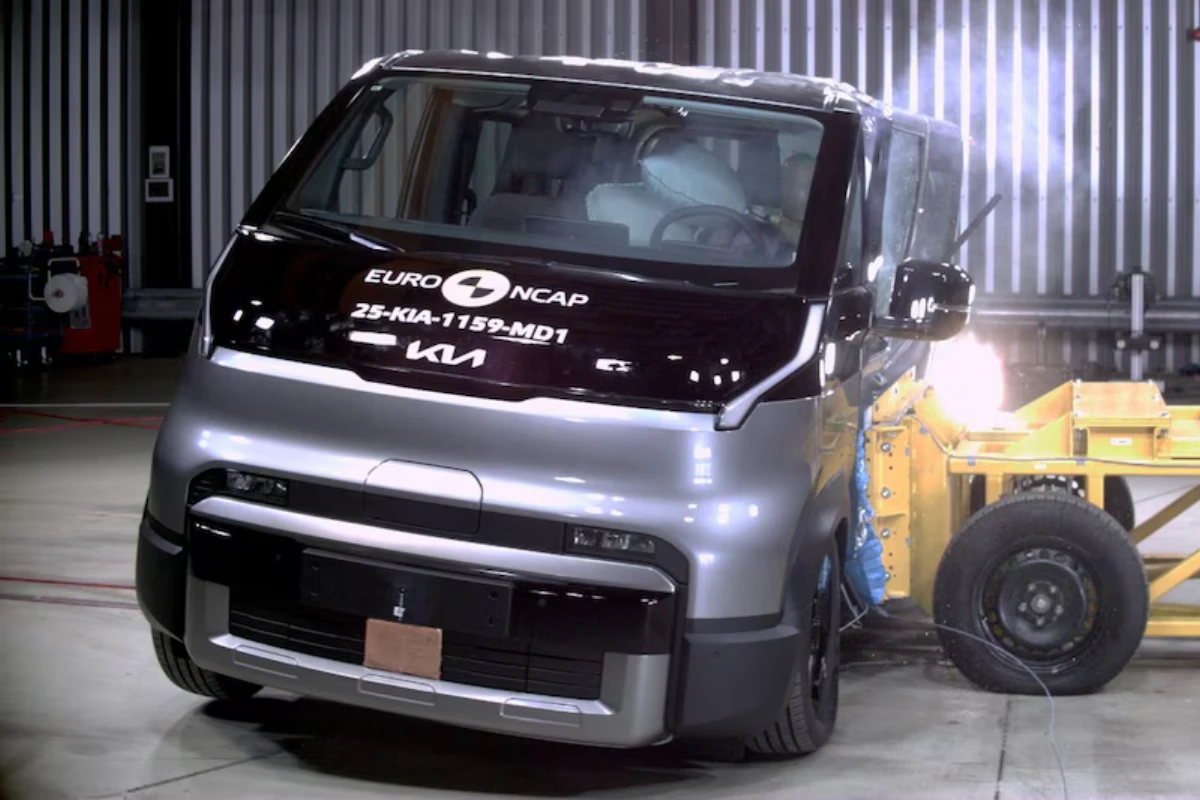Kia PV5 Passenger Bestelwagen Euro NCAP Crashtest 4 Sterren 2025